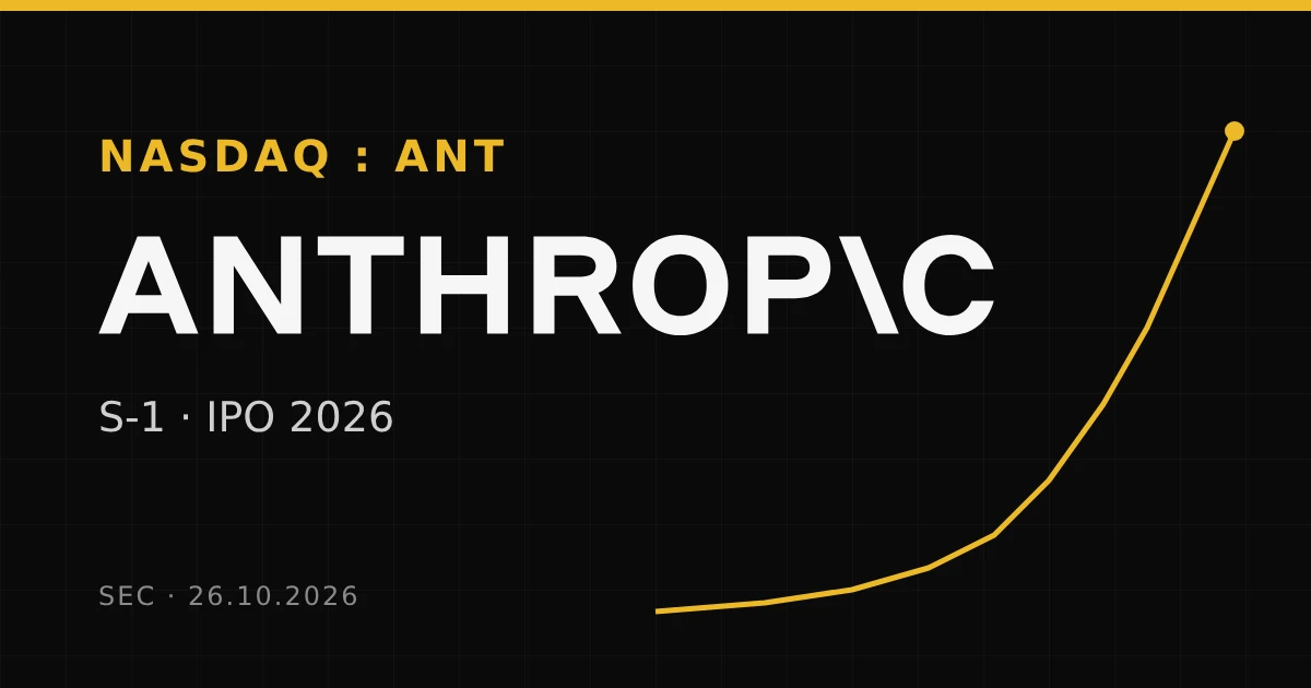 Anthropic entre en bourse : ce que dit vraiment le S-1 du créateur de Claude