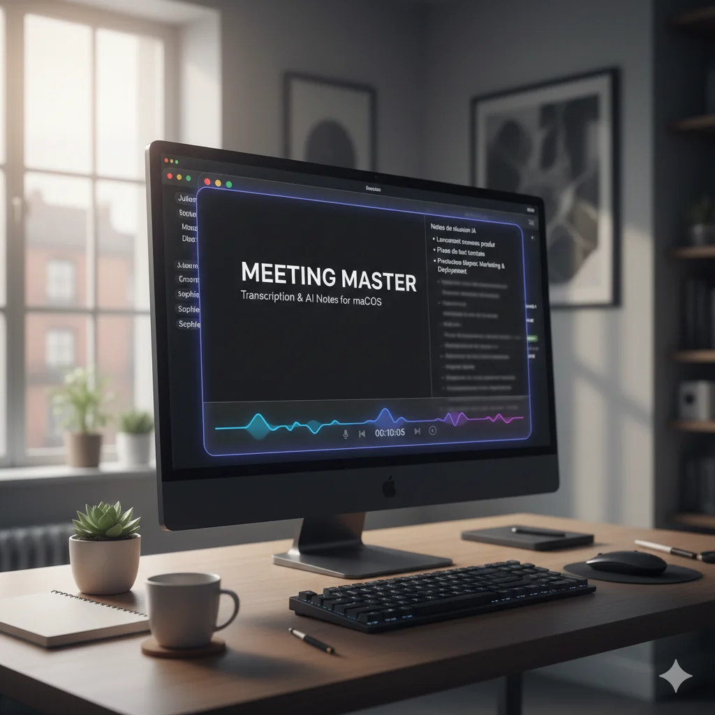 Image de couverture pour l'article Sourdine : Transcription de réunions avec IA 100% locale